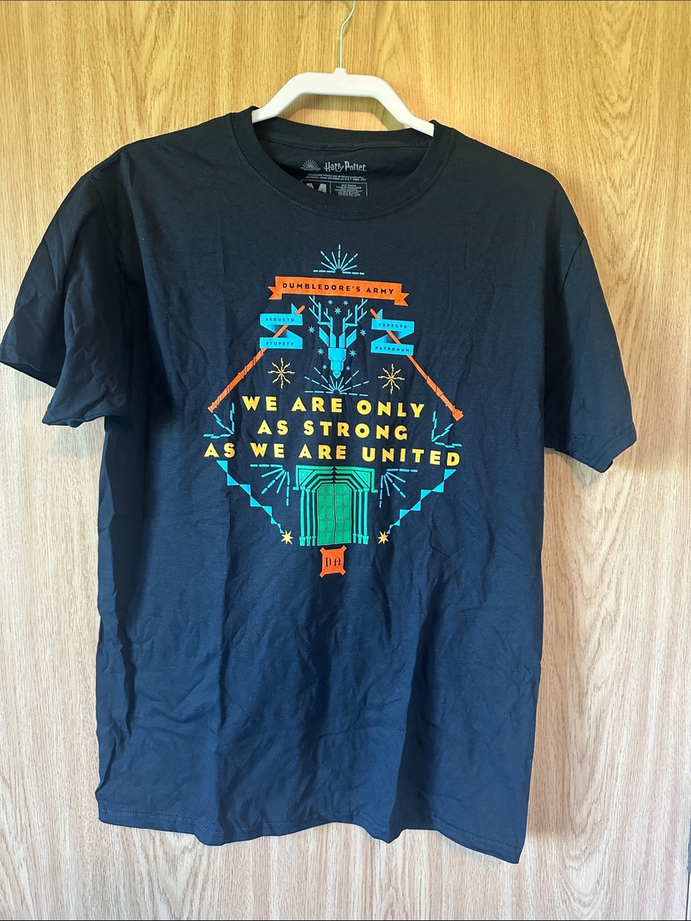 NWOT Dumbledore's Army Black Graphic Tee